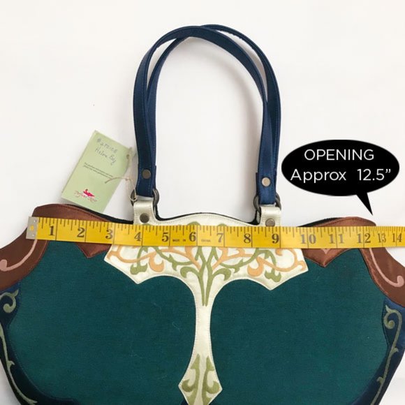 NWT Handcrafted Embroidered Silk Handbag By Perfume River - Picture 12 of 12